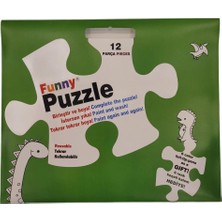 EKS Ticaret Akademi Çocuk Funny Mat Washable Puzzle - Dinozor Çağı