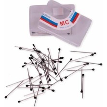 EKS Ticaret Simisso Mc Mineli Toplu Iğne Siyah 50 Adet .