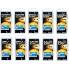Duracell Activair 675 Numara Işitme Cihaz Pili 6X10 ( 60 Adet )