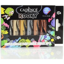 EC Shop Cadence Boya Cadence Kooky Metalik Akrilik Boya Seti 15 ml 6'lı