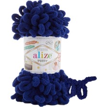 Alize (5 Adet) Puffy 360 Gece Mavisi El Örgü Iplikleri Panduf Battaniye Ipi Atkı Hırka Paspas Ipliği