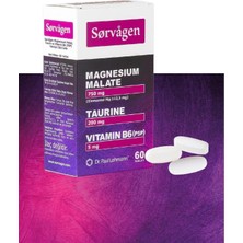 Sorvagen Magnezyum Malat, Taurin ve Vitamin B6 (P5P) 60 Tablet