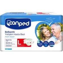Canped Belbantlı Bez Büyük 30 Adet Hasta Bezi L Canped Hasta Bezi