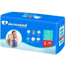 Dermaped Yetişkin Hasta Bezi Belbantlı Large Orta Boy 30 Lu Paket