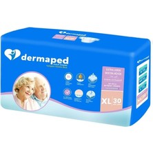 Dermaped Yetişkin Hasta Bezi Bel Bantlı Xl Beden 30 Adet (Süper Emici)