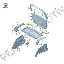 EKS Ticaret Ithal Golf 6 Bagaj Panzot Ipi 1K6863447 1K6863447A 2 Adet