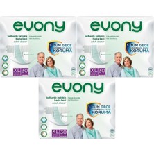 EVONY Hasta Bezi Yetişkin Bel Bantlı Tekstil Yüzey Extra Large- Ekstra Büyük Boy 90 Adet (3Pk*30)
