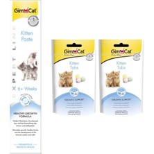 Gimcat Kitten Paste 50 gr 1 Ad. + Kitten Tabs 2 Adet Yavru Kedi Ödül 40 gr