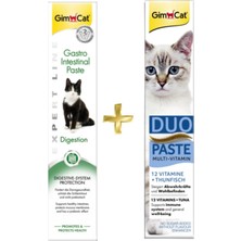 Gimcat Gastro Intestinal Paste   Destekleyici 50GR + Duo Paste Ton Balıklı 12 Vitaminli 50GR