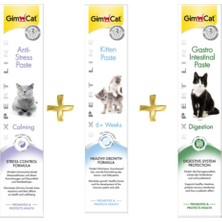 Gimcat Anti-Stress Paste 50GR + Kitten Paste 50GR + Gastro Intestinal Paste   Destekleyici 50GR