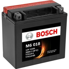 Bosch 12 Ah M6018 YTX14-BS Motosiklet Aküsü