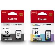 EC Shop Enindirim Canon Pg-46/cl-56 Pixma E404/E414/E464/E484 Siyah-Renkli Kartuş