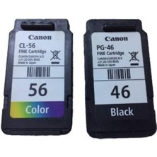 EC Shop Enindirim Canon Pg-46/cl-56 Pixma E404/E414/E464/E484 Siyah-Renkli Kartuş