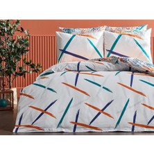 Doqu Home Festival Pamuk Nevresim Takımı Shiva Çift Kişilik - Turkuaz