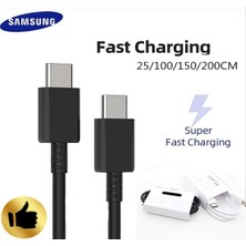 Samsung Orjinal 25W ve 45W Destekli Hızlı Type-C Usb-Şarj Kablosu (Siyah)