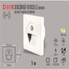 Cata CT-5170 1W Sens.ledli Kor. Armatür (Mavi)