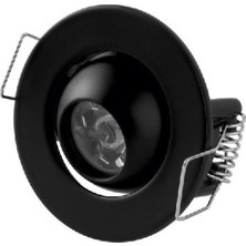 Cata CT-5268 1.5W Hareketli LED Ufo Yıldız Spot 3200K Günışığı Işık Siyah Kasa CT-5268 Syh