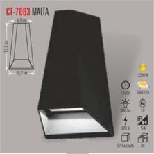 Cata CT-7063 3000K Malta Dış Mekan LED Aplik (Günışığı)