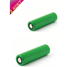 Sony 2 Adet 18650 Vtc6 3.7V 3000 Mah 30 Amper Li-Ion Şarjlı Pil ( Şarj Edilebilir US18650VTC6) Us