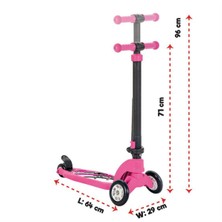 Pilsan Adventure Scooter Pembe