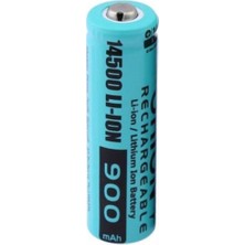 Orion 14500 3.7V 900 Mah Şarjlı Li-Ion Pil (Başlı)