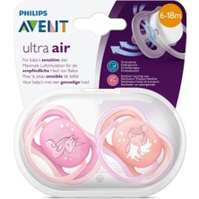 Philips Avent Ultra Air 2li Desenli Emzik 6-18 Ay - Kız