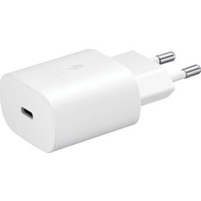 Samsung EP-TA800NWEGWW Type-C 25W Kablosuz Hızlı Şarj Adaptörü - Beyaz