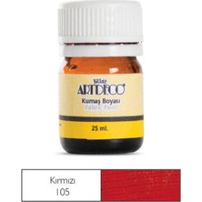 Artdeco 25 ml Kırmızı Kumaş Boyası 105