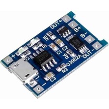 Nilestrem TP4056 5V 1A Mikro USB 18650 Lityum 22650 3,7V Pil Batarya Şarj Modülü + Koruma Çift Fonksiyon