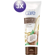 Avon Care Hindistan Cevizi Yağı Özlü El Kremi 75ML x 3 Adet