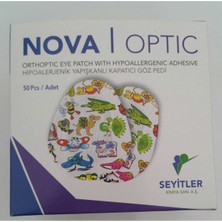 Pak Çocuk Nova Optik Göz Kapama Bandı Göz Pedi 5.6x6.9cm Çocuk 50 Adet 769288758914