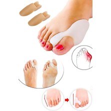 Vi Caro 2 Adet Silikon Makaralı Ayak Baş Parmak Kemik Bunyon Koruyucu Bunion Halluks   Set Başparmak