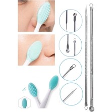 Vi Caro Burun Siyah Nokta Temizleyici Dudak Peeling Fırçası ve 2'li Komedon Seti     Temizleyici