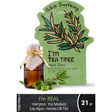 Tonymoly Yüz Maskesi I'm Real   Yatıştrıcı Çay Ağ  Cilt Bakımı ( 1 Adet )