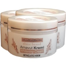 Three Brand Whitening Cream 100ML Arnavut Kremi Aklık Kremi 3 Adet