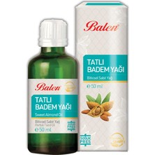 Balen Tatlı Badem Yağı 50 Ml. Soğuk Pres Saf Badem Yağı