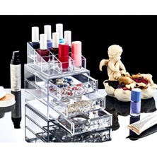 Ozzyshop 3 Çekmeceli Diamond Makyaj Düzenleyici Set Organizer