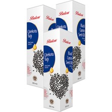 Balen 3 Kutu Çörekotu Yağı Çörek Otu 250 ml Soğuk Pres Saf Çörekotu Yağı TOP.750ML. Gıdaya