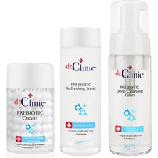 Dr. Clinic Prebiotic Cilt Bakım Seti Krem + Tonıc + Köpük Prebiotic