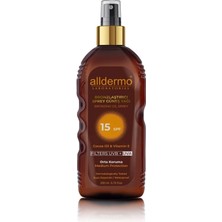 Alldermo Bronzlaştırıcı Sprey Güneş Yağı Spf 15 200 ml