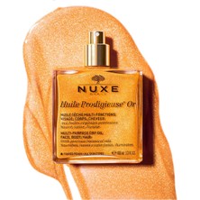 Nuxe Huile Prodigieuse Or Altın Parıltılı Yüz ve Saç Için Kuru Yağ 100 ml Huıle 3264680009778