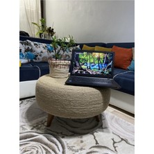 Gg Collection Hasır Jüt Orta Sehpa