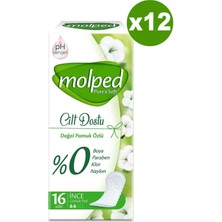 Molped Günlük Ped Pure & Soft Cilt Dostu 16'LIX12 Adet Molped