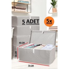 EC Shop Daglus 5 Adet Kapaklı Kutu Hurç Mega Boy 70*40*30* Çok Amaçlı Kutu Hurç