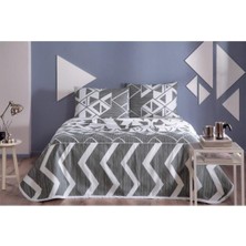 Taç Rain   Pamuk Çift Kişilik Pike Takımı Gri