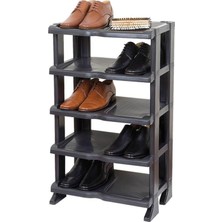 Proff Plastik Proff Sağlam Şık Siyah Premium Ayakkabılık 5 Katlı Fma932658