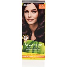 Nevacolor  Natural Colors 4.65 Akaju Kızıl Kahve - Kalıcı Krem Saç Boyası Seti