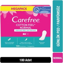 Carefree Carefree Cotton Feel Normal Parfümsüz Günlük Ped 100'LÜ Paket