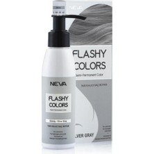 Flashy Colors Neva Flashy Color Yarı Kalıcı Saç Boyası Gümüş Grisi 100 ml