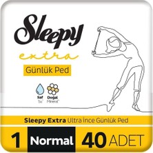 Sleepy Extra Ultra Ince Günlük Ped Normal 40 Adet Ped